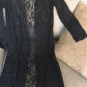 Zanzea Collection Black Lace Robe